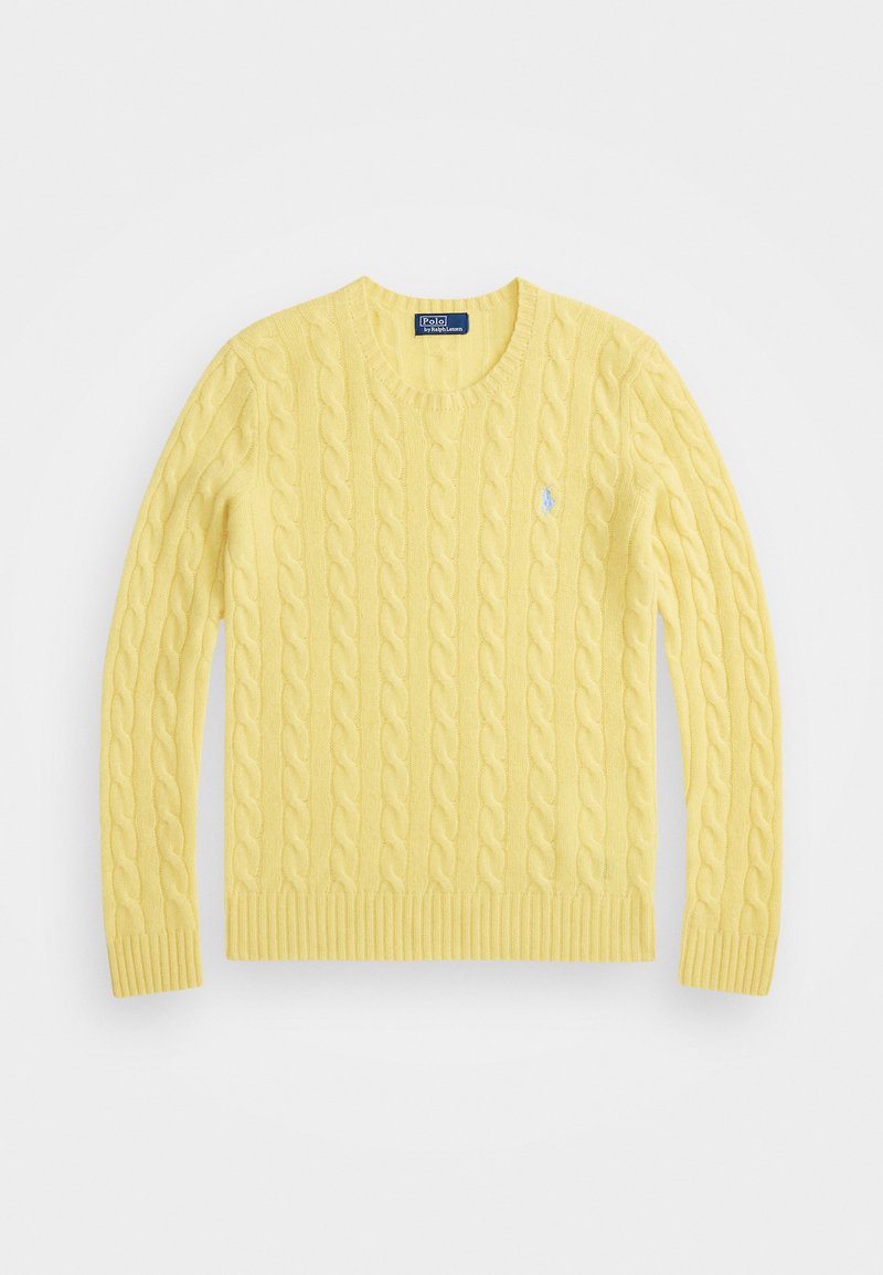 Polo Ralph Lauren CABLE WOOL-CASHMERE CREWNECK SWEATER - Striktrøje - fall yellow