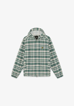 Lyle & Scott, MID TARTAN HOODED ZIP THROUGH - Let jakke / Sommerjakker - w everglade