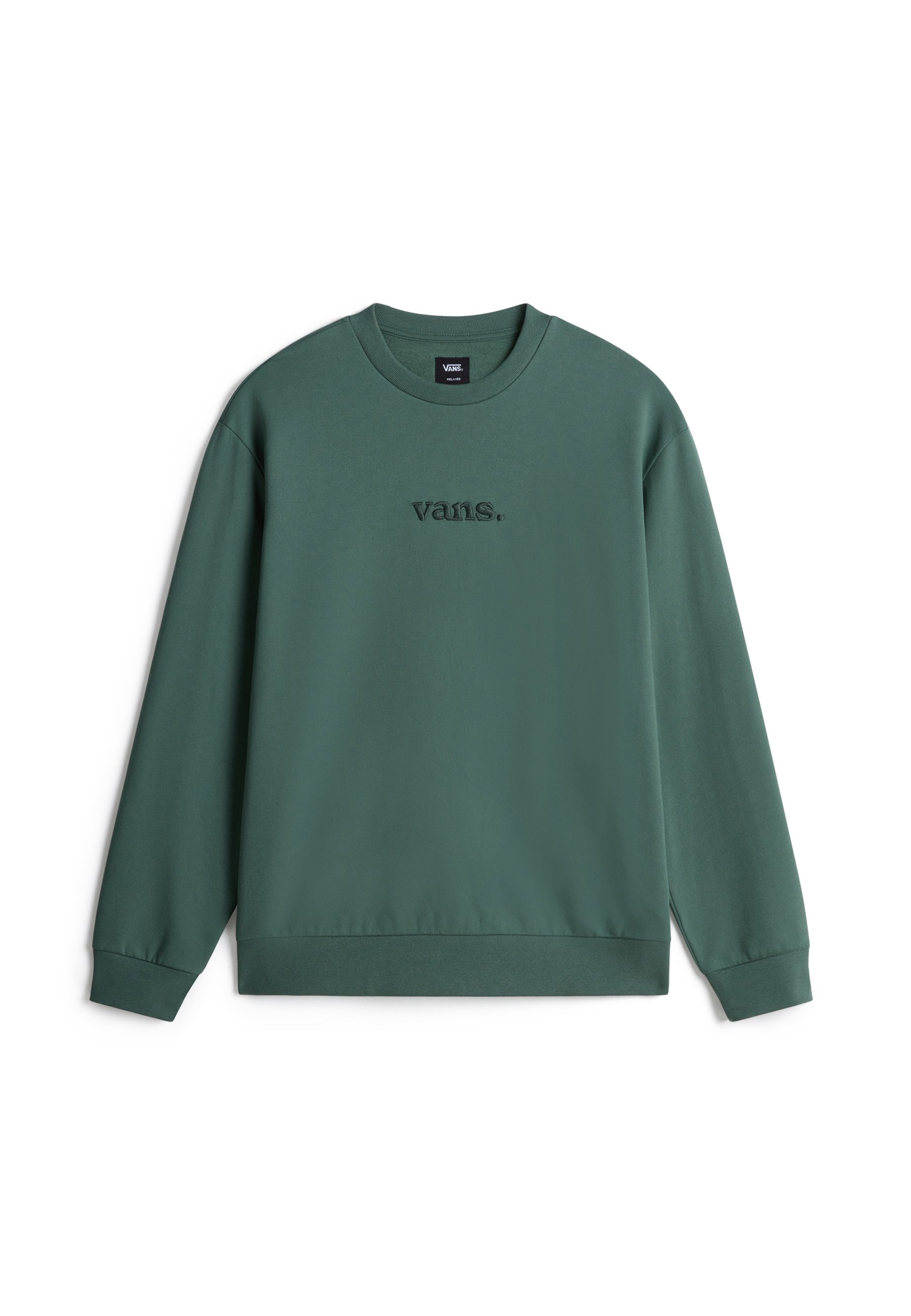 Vans ESSENTIAL CREW Sudadera dark forest/negro