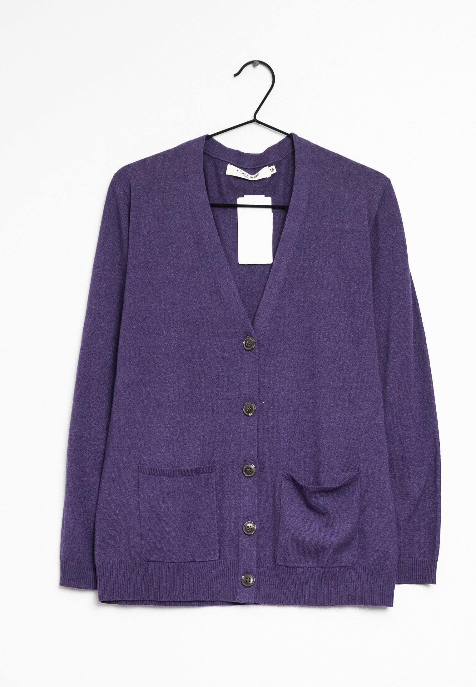Nice Things Cardigan - purple - (Pre 
