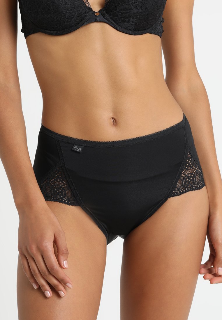 Sloggi Pure Sense Luxe Tai C2P damesslip, 2 stuks, zwart., 38