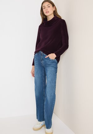 MIT GROSSEM KRAGEN - Longsleeve - rot