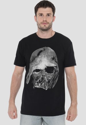 DARTH VADER LARGE FACE - Print T-shirt - black