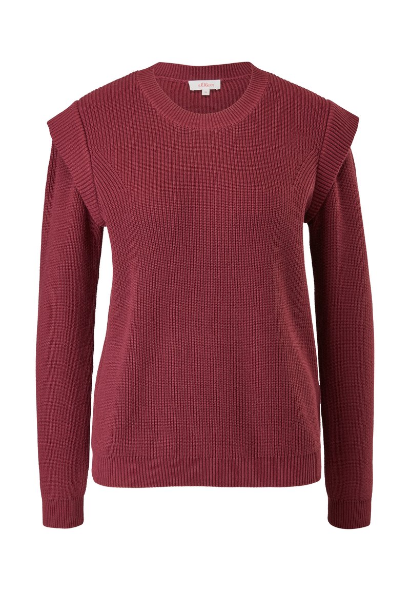 Damen Strickjacken | s.Oliver Strickpullover bordeaux - ZD18360 Damen Strickjacken | s.Oliver Strickpullover bordeaux - ZD18360