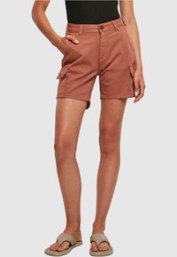 Urban Classics - HIGH WAIST - Shorts - terracotta Thumbnail Image 1