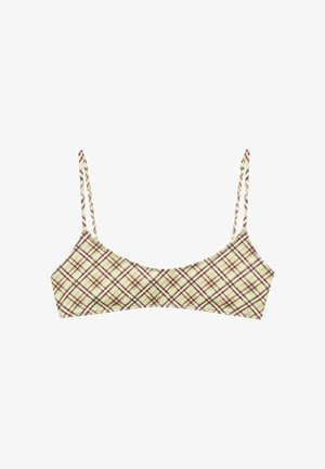 PULL&BEAR, CUADROS - Bikinitop - green