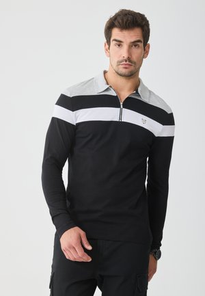 1/4 ZIP - Polo marškinėliai - true black