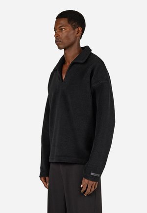 BURANO COLLAR LONGSLEEVE - Polárpulóver - black