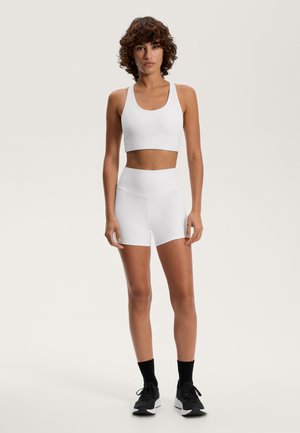 OYSHO COMFORTLUX HIGH-RISE 10cm HOT PANTS - Tights - white