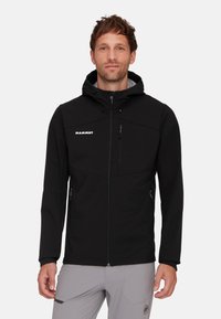Mammut OUTDOOR SO HOODED - Softshelljacke - black