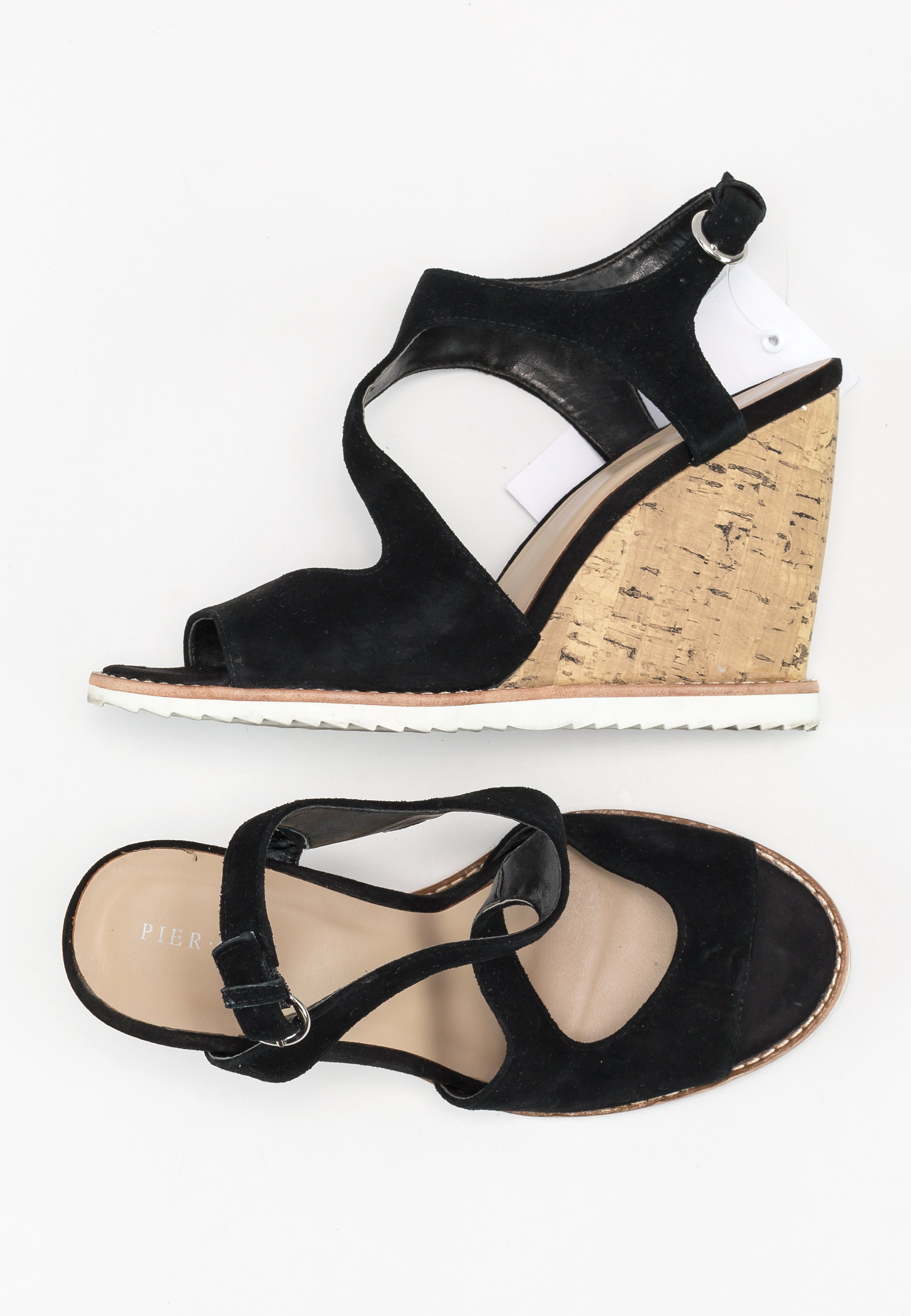 Pier One Sandali con zeppa - black/nero - Zalando.it