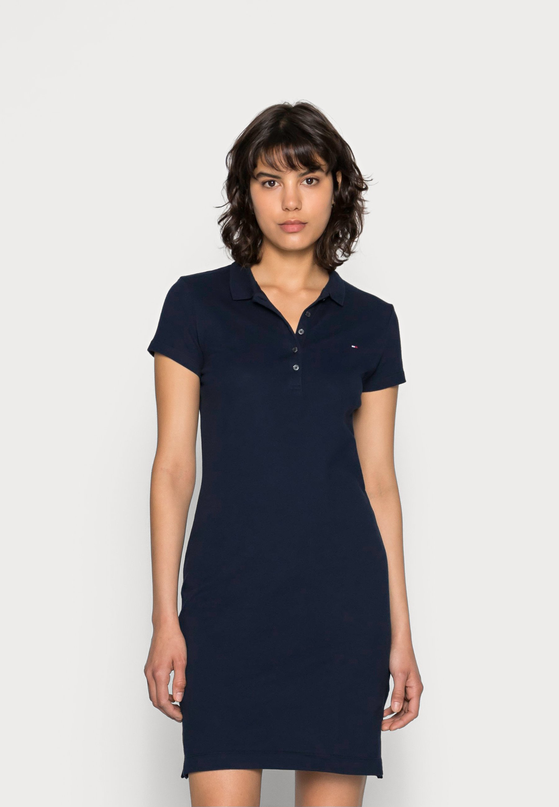 Tommy Hilfiger HERITAGE SLIM FIT DRESS - Hverdagskjole - midnight/mørkeblå - Zalando.dk