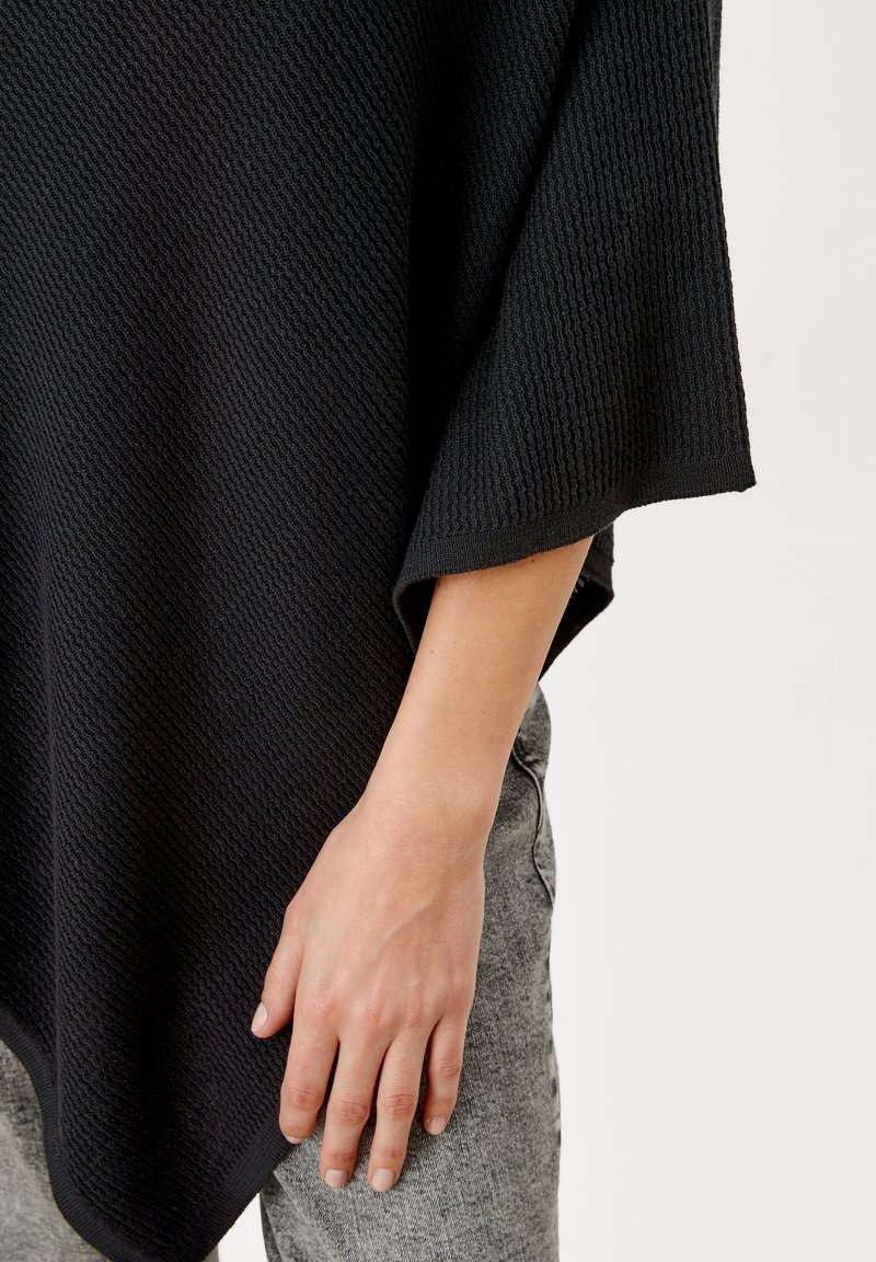 Damen Leichte Jacken | s.Oliver WAFFELSTRUKTUR Cape black/schwarz - DE81282 Damen Leichte Jacken | s.Oliver WAFFELSTRUKTUR Cape black/schwarz - DE81282
