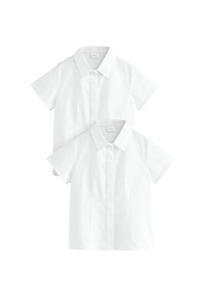 Next, REGULAR FIT - FITTED CAP SLEEVE RICH STRETCH PREMIUM SCHOOL 2 PACK  - Blúzka so zapínaním na gombíky - white