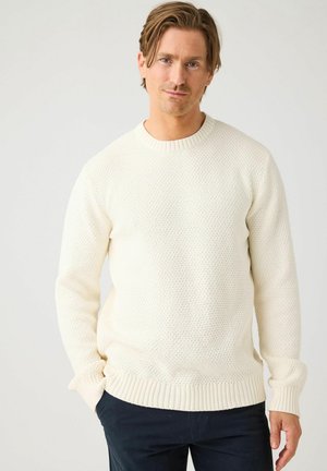 KnowledgeCotton Apparel, CREW - Jersey de punto - egret