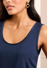 Love & Roses REGULAR FIT - SCOOP NECK - Top - black white and navy x3