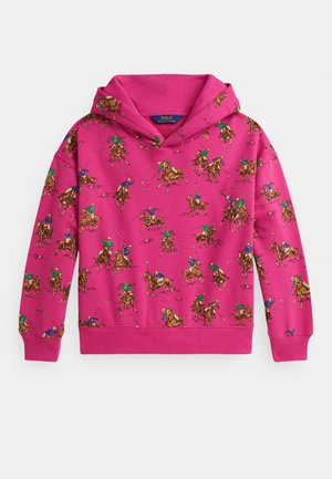 EQUESTRIAN-PRINT FLEECE HOODIE 7-14Y - Jersey con capucha - pink