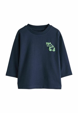 Next, REGULAR FIT - LONG SLEEVE SMALL GRAPHIC PRINTED T-SHIRT . - Langarmshirt - navy transport