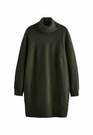 ROLL NECK SHORT REGULAR FIT - Abito in maglia - green khaki