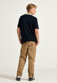 Lindex WILMER WIDE LEG - Chinos - khaki