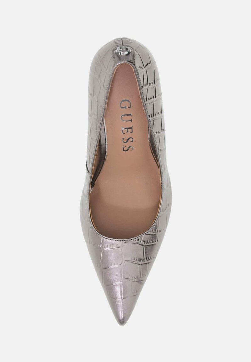 Escarpins Le Gotha En Cuir Gris Foncé, Talons 7.5 Cm, Pointure 40.5 - Occasion Avec Traces Sous Semelle