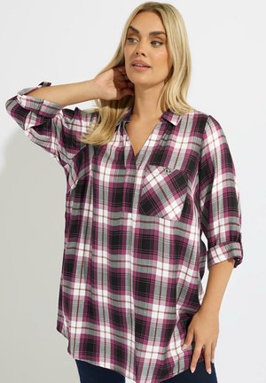 CHECK OVERHEAD - Blouse - black