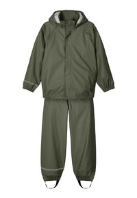 Name it - NKNDRY RAIN SET UNISEX - Regenbroek - thyme Miniatuurafbeelding 1