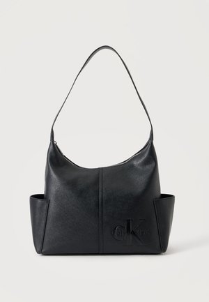 Calvin Klein, POCKETS MONOLOGO L - Τσάντα χειρός - black