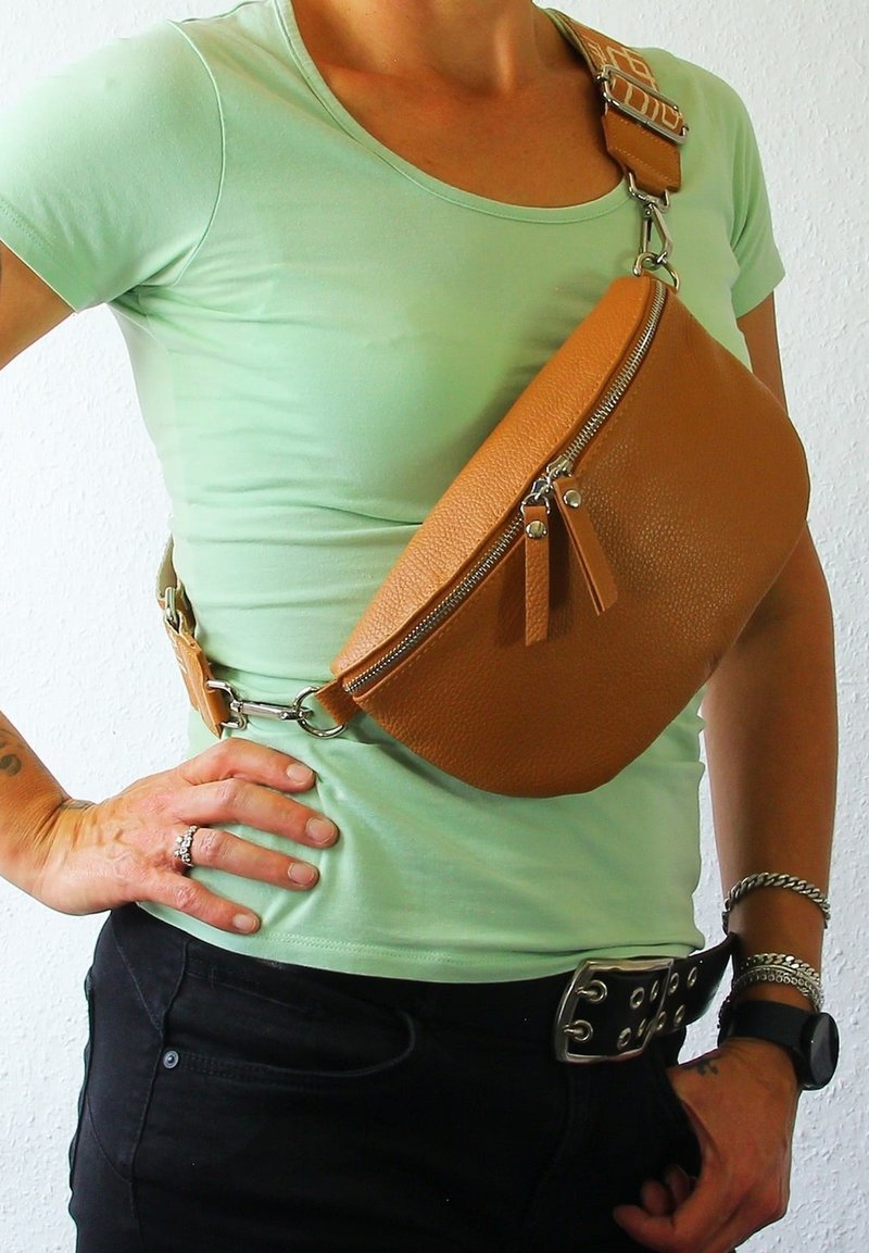 DrachenLeder Heuptas - braun tan mehrfarbig