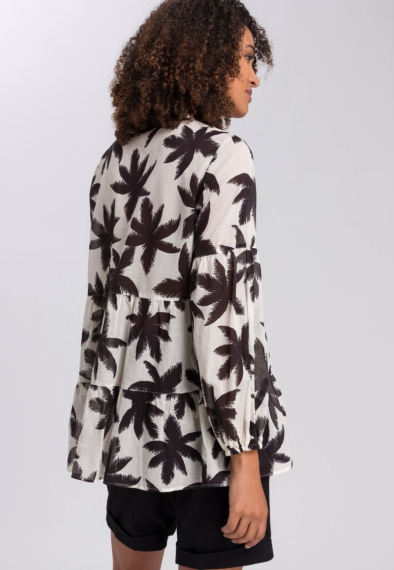 Damen Hemdblusen | Marc Aurel Bluse milk varied/weiß - AE04552 Damen Hemdblusen | Marc Aurel Bluse milk varied/weiß - AE04552