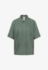 SHORT-SLEEVE BLOUSE MADE OF PURE LINEN - Chemisier - just khaki