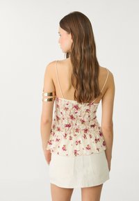 Stradivarius Top - mottled beige