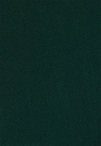 Deux jeunes personnes sautant joyeusement dans l'eau au coucher du soleil, avec un ciel doré et une forêt en silhouette en arrière-plan.