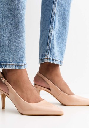 New Look, SLINGBACK STILETTO COURT SHOES - Escarpins - cream