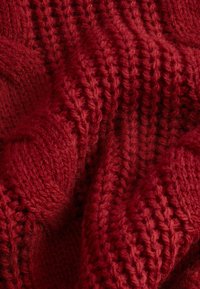 Next HIGH ROLL NECK FRINGE  - Cape - red