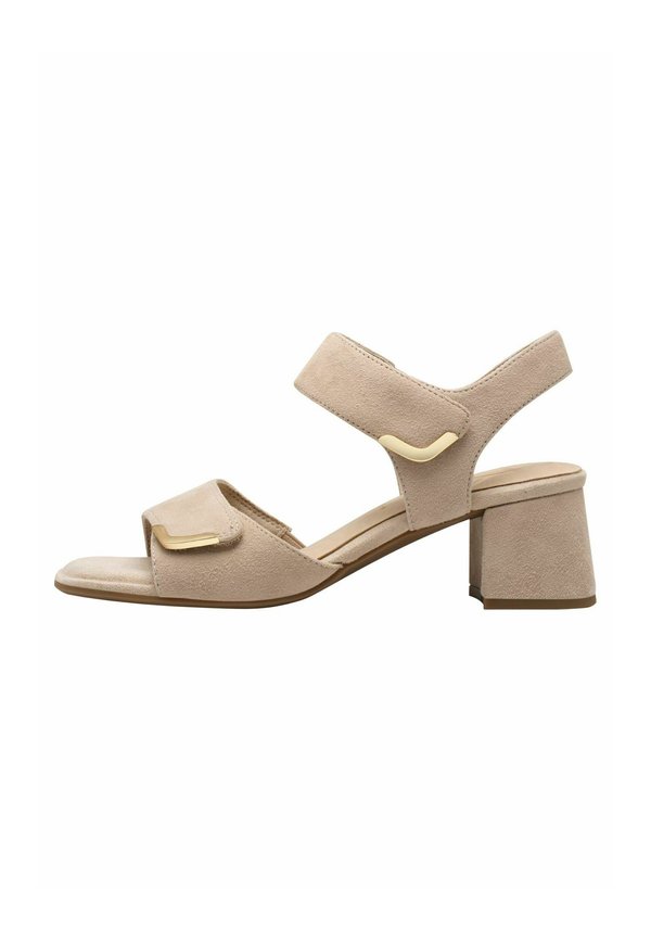 Riemensandalette - beige suede