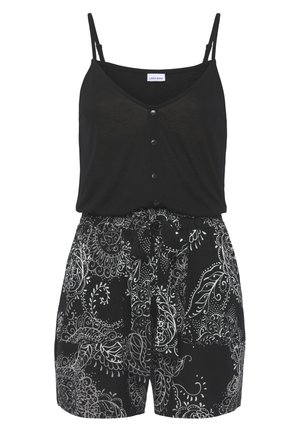 Jumpsuit - schwarz weiß bedruckt