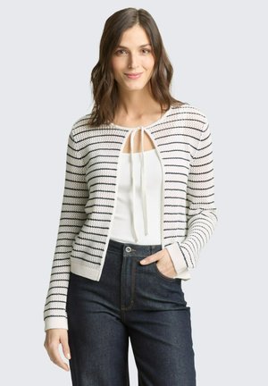 Vest - white/navy structure stripe