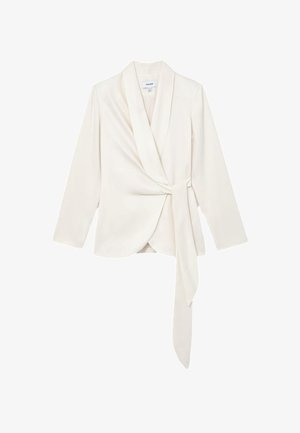 Reiss, REGULAR FIT - CLOVER TIE-FRONT WRAP SUIT JACKET . - Kurzmantel - white