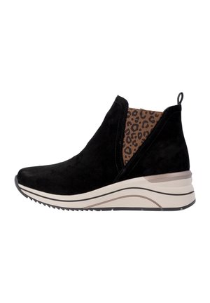 Remonte, REMONTE CHELSEA BOOTS D0T75 - Bottines compensées - black