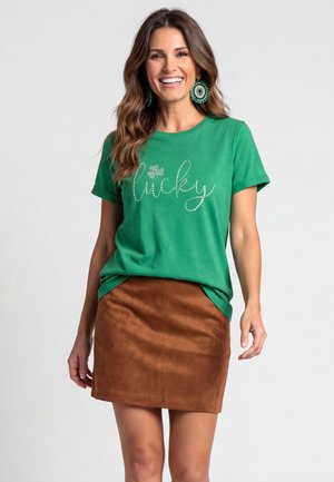 usha, T-shirt con stampa - bright green