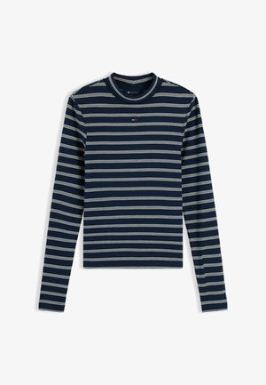 Tommy Jeans, ESSENTIAL MOCK NECK - Maglietta a manica lunga - dark blue
