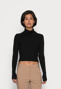 Even&Odd 2 PACK - Camisola - black/mottled dark brown