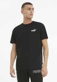 Puma - ESS SMALL LOGO TEE - Základné tričko - mottled anthracite Miniatúrny obrázok 1