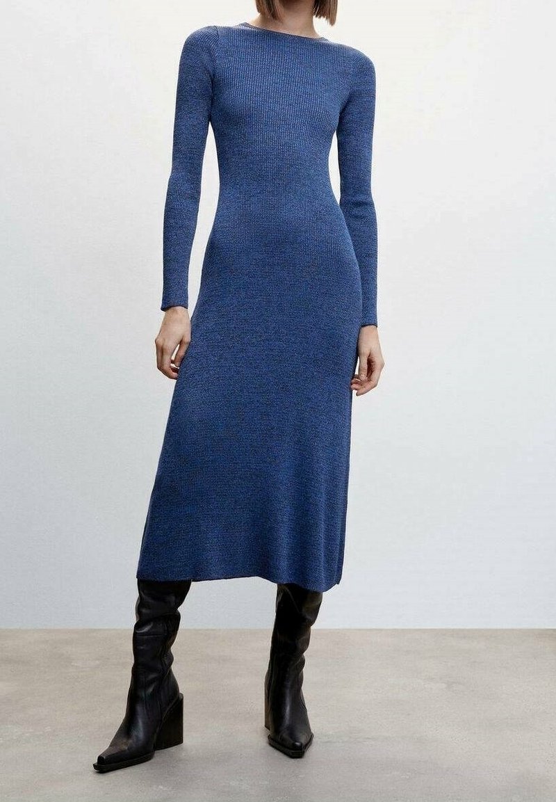 Mango Vestido de punto dark blue/azul marino (Segunda mano