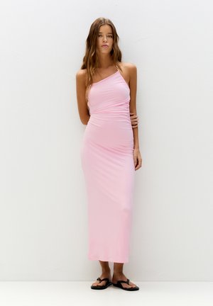 ASYMMETRIC GATHERED - Robe en jersey - pink