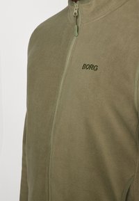 Björn Borg FULL ZIP - Jakna od flisa - deep lichen green