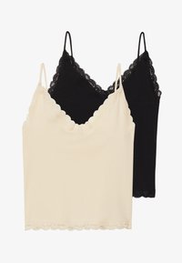 Selected, black/beige