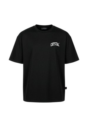 CRYSTAL PARIS, CRYSTAL PARIS OVERSIZED T-SHIRT BIG CITY - T-shirt con stampa - black