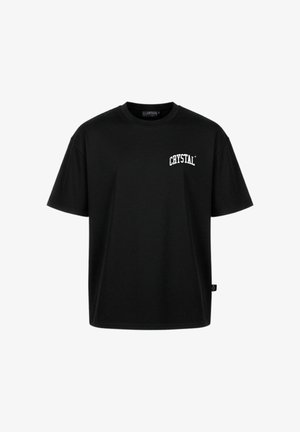 CRYSTAL PARIS, CRYSTAL PARIS OVERSIZED T-SHIRT BIG CITY - T-shirt con stampa - black